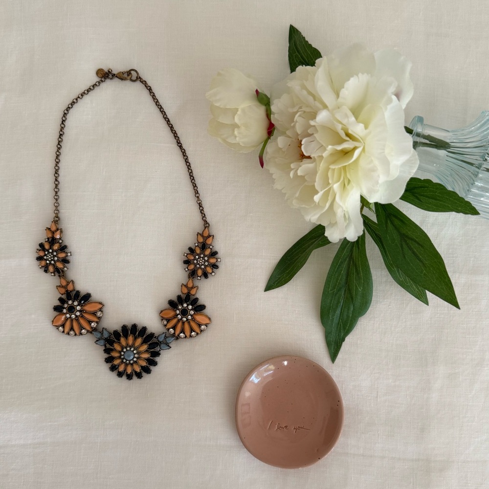 J. Crew Elegant Floral Statement Necklace